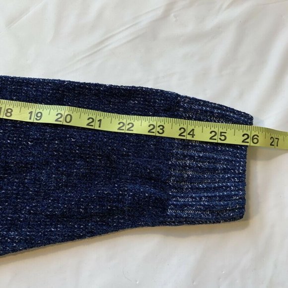 Royal Prestige Camo Sweater Mens Medium M Velour Elbow Patch Chunky Knit Rayon - Picture 10 of 10